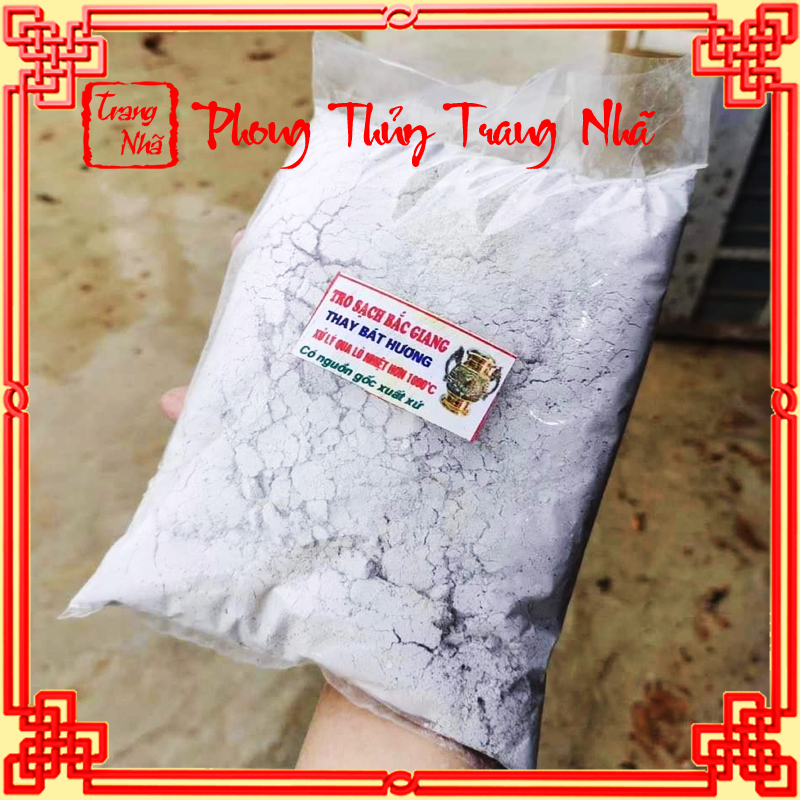 Tro nếp sạch bốc bát hương bát nhang gói 100g - 200g - 500g