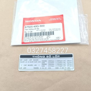 Tem thông số lốp, hộp xích sên cacte xe wave alpha, zx zin