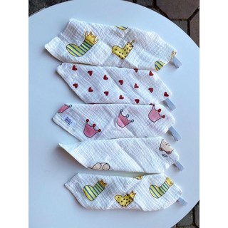 (BABY BEE) Set 5 khăn sữa muslin tree