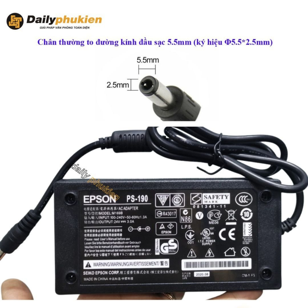 Adapter nguồn màn hình tivi LG 24V 2.7A / 3A dailyphukien