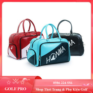 Túi đựng quần áo và giày golf bag Honma da PU cao cấp đựng phụ kiện cá nhân tiện lợi TD011