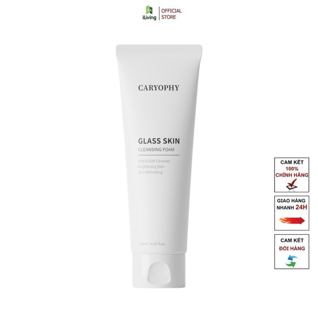 Sữa rửa mặt sáng da Caryophy Glass Skin Cleasing Foam 120ml ILIVING-CARSRMDT120