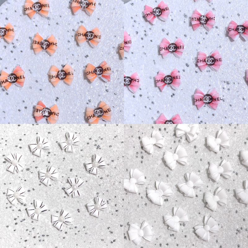 Nơ bột trang trí móng tay,nơ bột nail