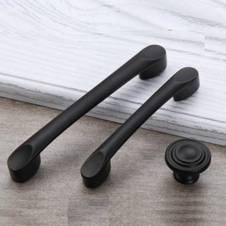 Tay nắm tủ màu đen - núm tủ đen