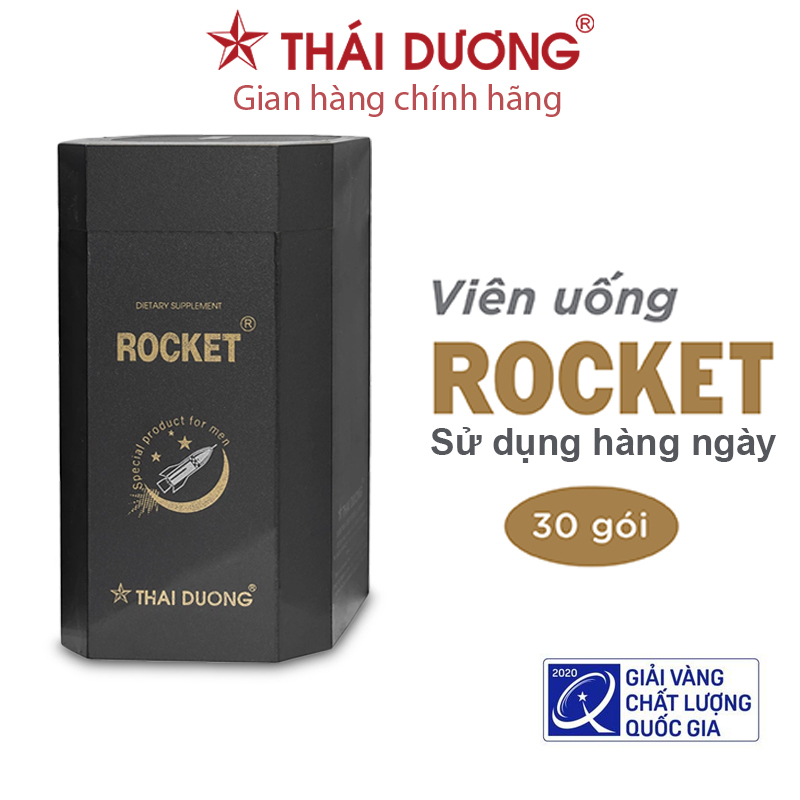 Viên uống tăng cường sinh lý nam Rocket dùng hằng ngày Sao Thái Dương 30 gói/hộp