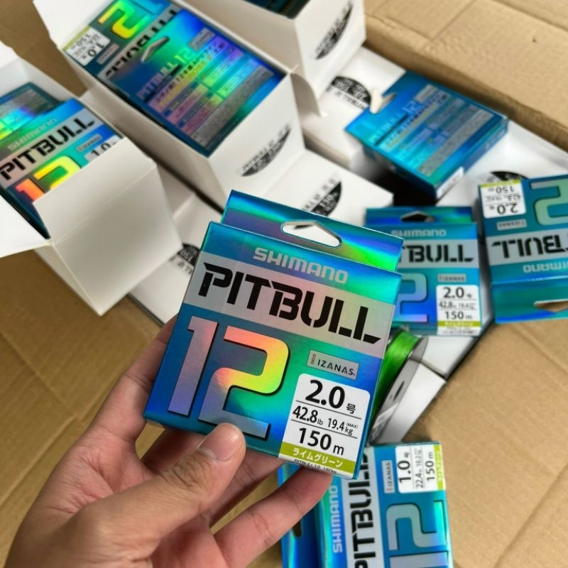 Dây câu cá dù câu Pitbull x12  chính hãng