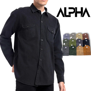 Áo sơ mi kaki nam dài tay form rộng GEN APLPHA cao cấp, sơ mi kaki 2 túi dày dặn chuẩn kaki