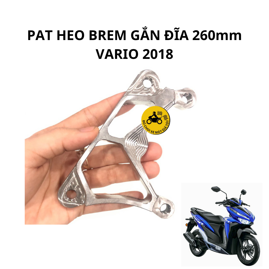 PAT INOX CNC HEO B_REM GẮN ĐĨA 260MM VARIO 2018