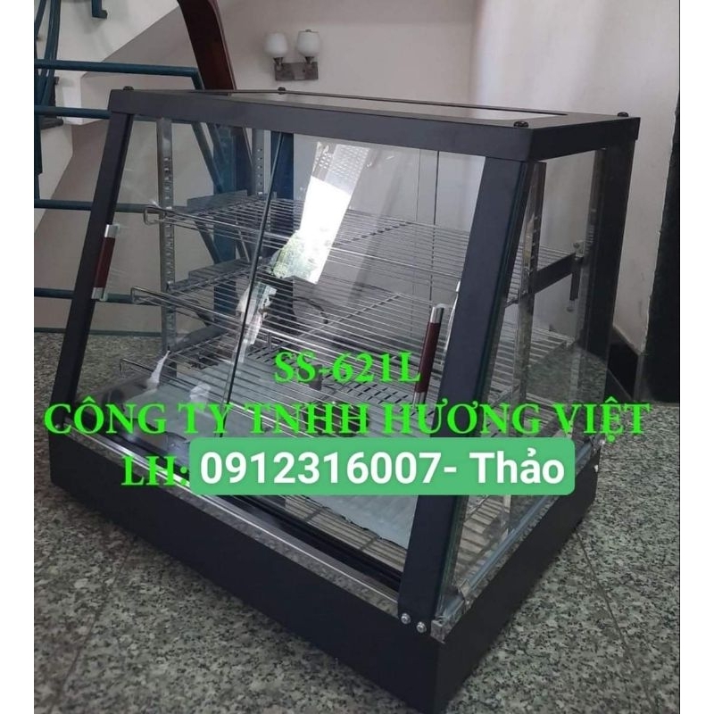 TỦ TRƯNG BÀY NÓNG VỎ KÍNH+ INOX
