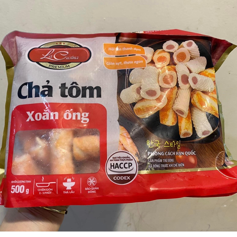 Chả tôm xoắn 500gr/1 túi