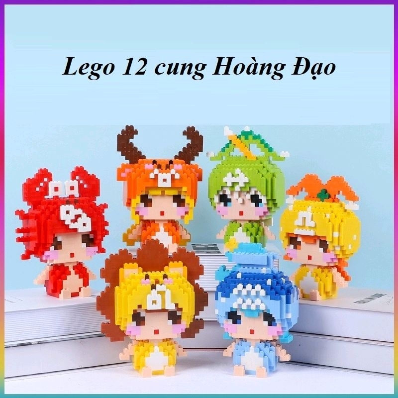 Lego Mini Lắp Ráp Mô Hình 12 Con Giáp . 12 Cung Hoàng Đạo