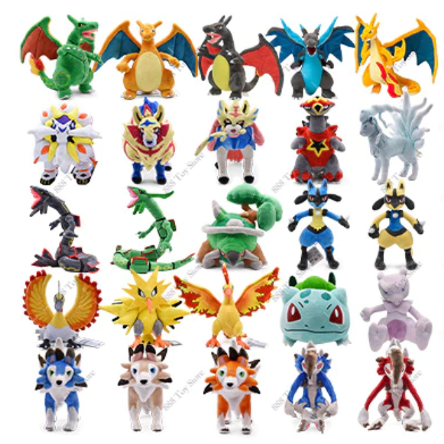 Tuyển tập gấu bông Pokemon Huyền thoại + Tặng kèm bộ thẻ bài Pokemon