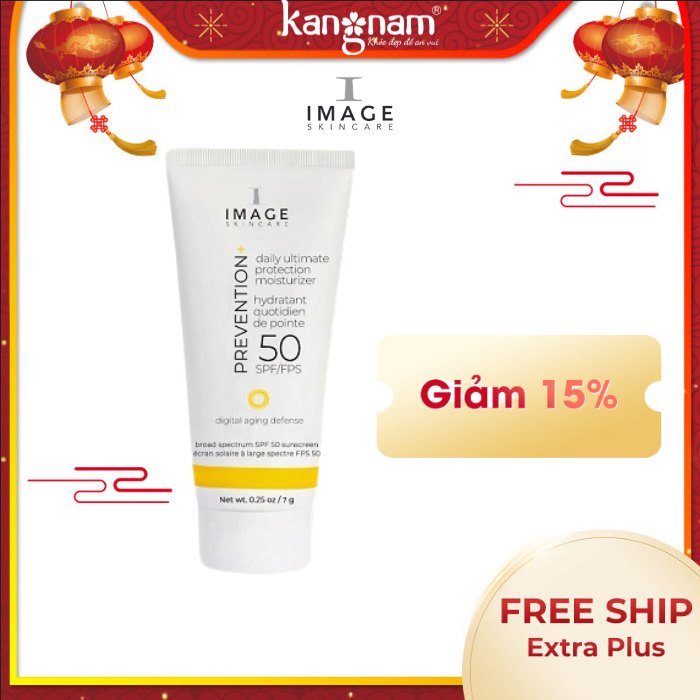 Kem chống nắng da hỗn hợp Image Skincare Prevention+ Daily Ultimate Protection Moisturizer SPF50+ 7g