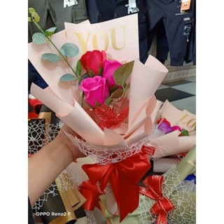 Cốt hoa bó sẵn,1_3 bông hoa sáp