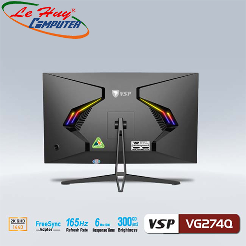 Màn hình máy tính VSP VG274Q 27inch 2K QHD 165Hz 6ms VA | BigBuy360 - bigbuy360.vn
