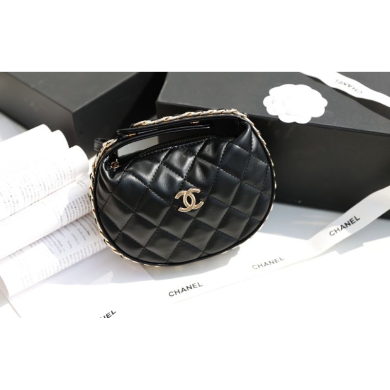 Túi xách nữ cực xinh hobo mini dáng mới nhất khóa vàng sz18 da lì mềm mịn fullbox nam châm