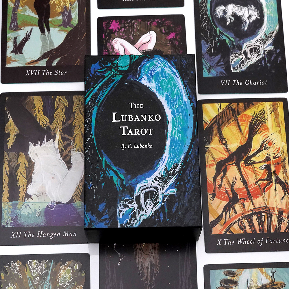 Bộ Bài The Lubanko Tarot 78 Lá Bài 7x12 Cm Tặng Đá Thanh Tẩy S125