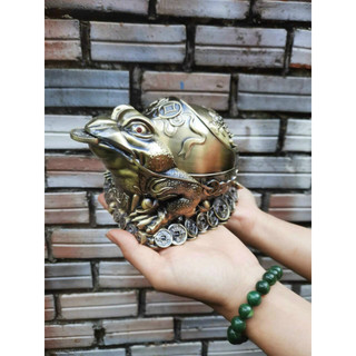 Gạt tàn cóc hợp kim vàng đỏ