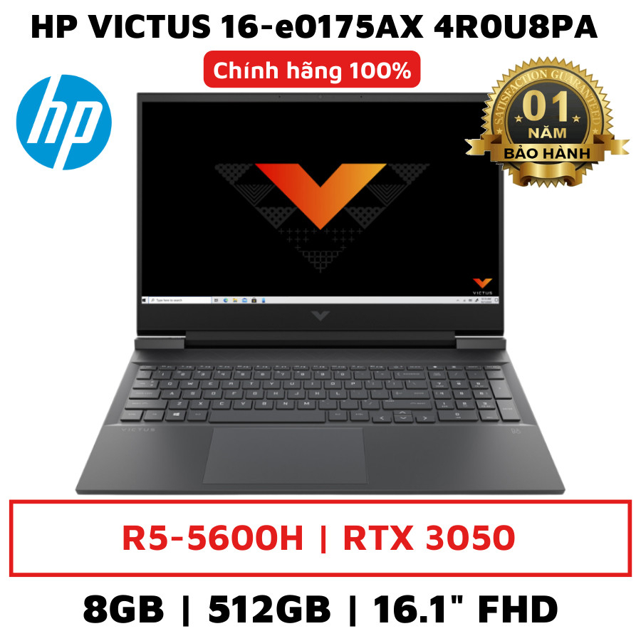 HP VICTUS 16-e0175AX 4R0U8PA | R5-5600H | 8GB | SSD 512GB | RTX 3050 | 16.1" FHD | Mới chính hãng