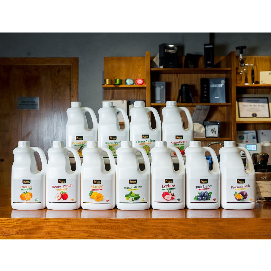 Siro Queen (Queensyrup) chai 2,5kg đủ các vị