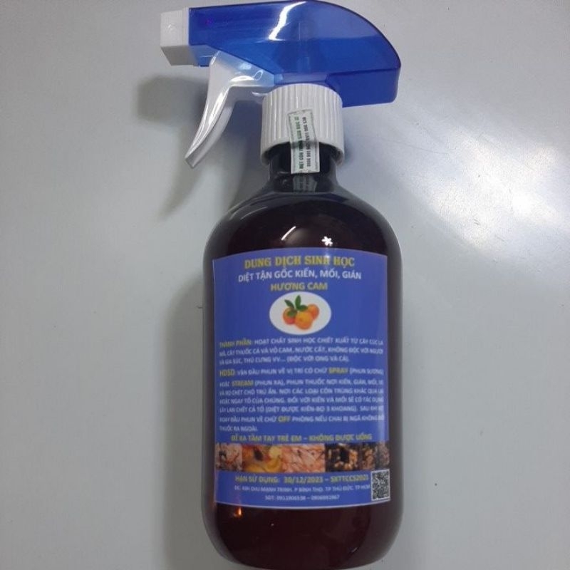 CHAI XỊT KIẾN SINH HỌC (CHAI 500ML SẢ CHANH BẠC HÀ CAM NGỌC LAN TÂY ...