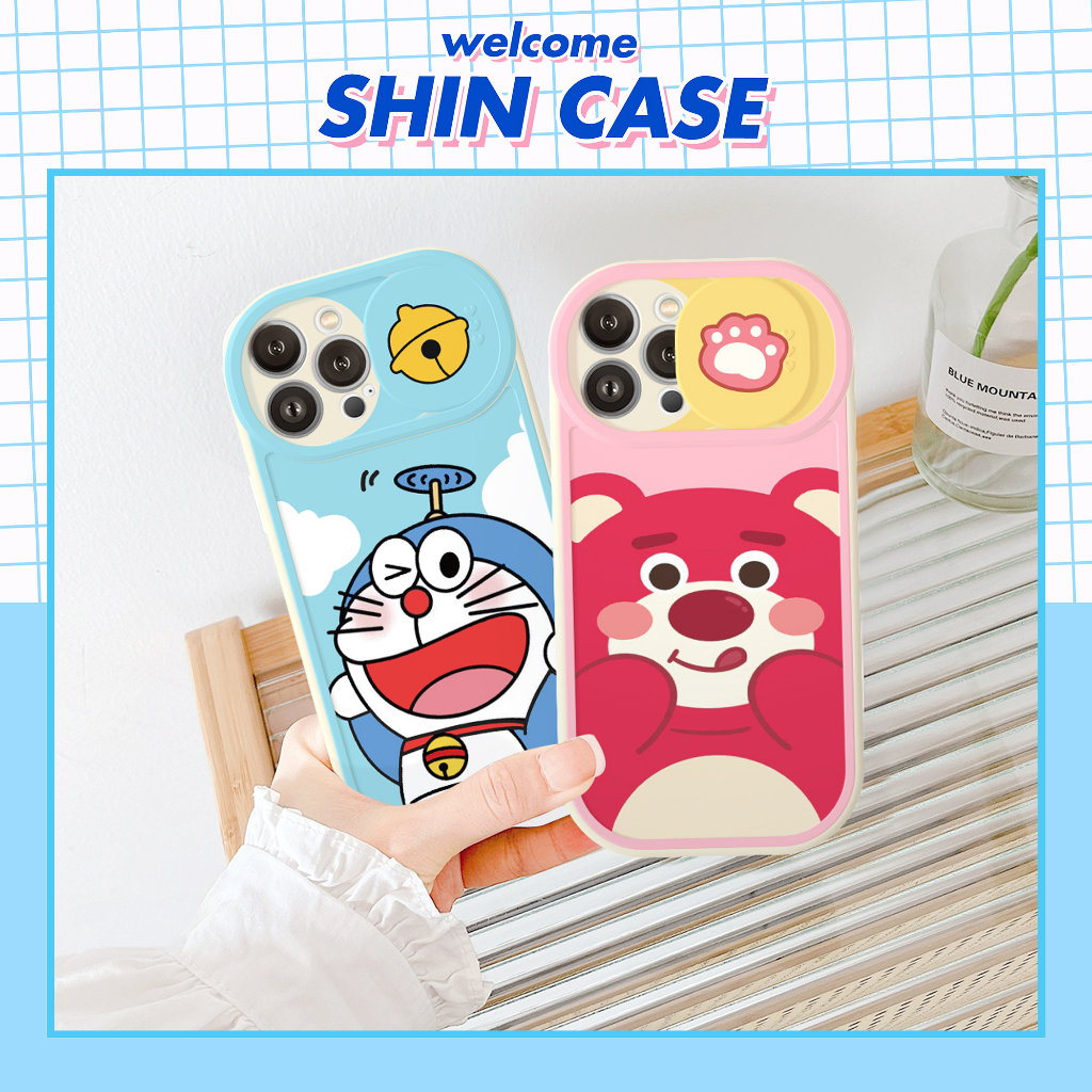 Ốp lưng iphone nắp trượt tròn lotso mèo 6plus/6s/6splus/7plus/8/8plus/x/xr/xs/11/12/13/14/pro/max/plus/promax/shin/case