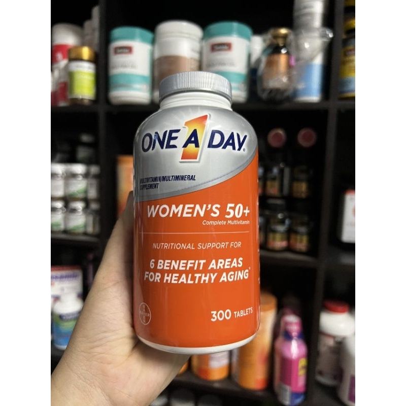 Mẫu mới Vitamin tổng hợp cho nữ trên 50 tuổi One A Day Women 50+ 300 viên uống mới vitamin tổng hợp
