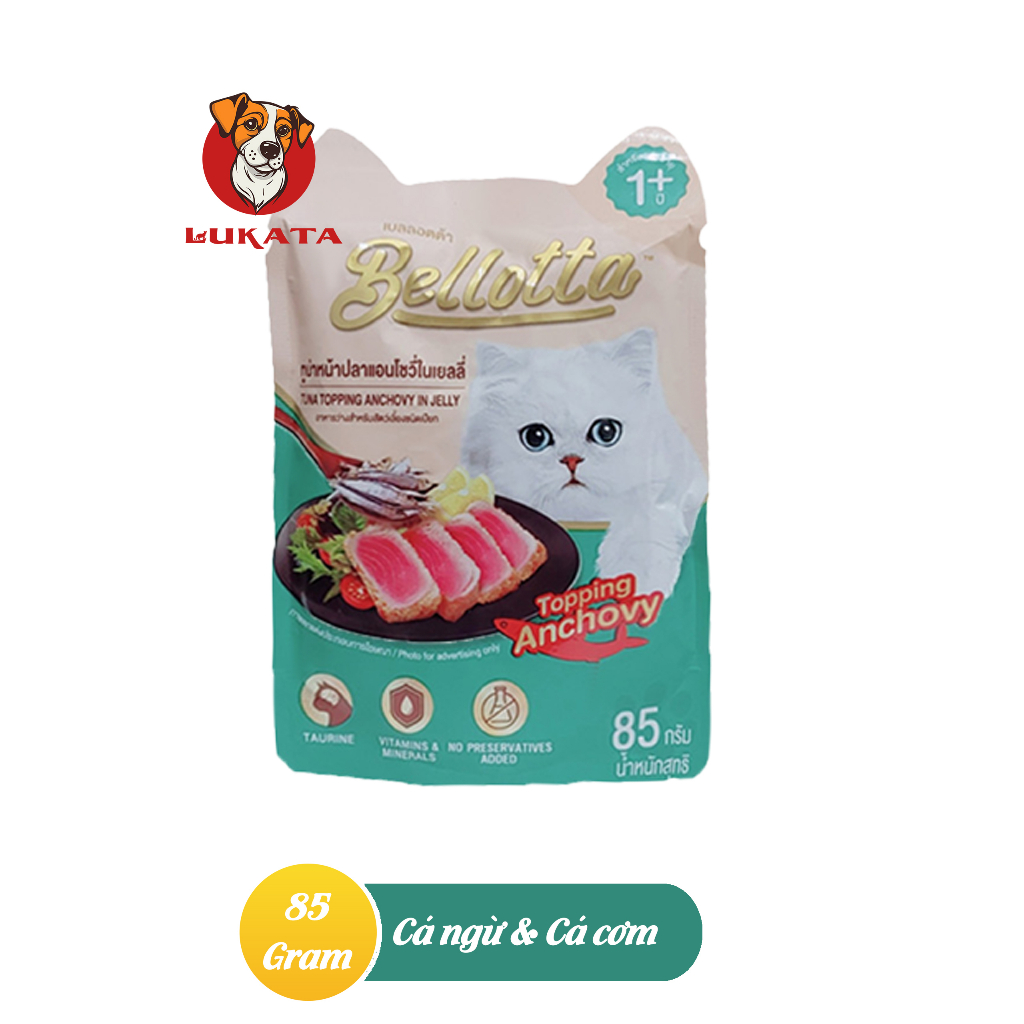Pate Cho Mèo - Pate Bellotta Dạng Gói 85g Nhiều Vị _ LUKATA