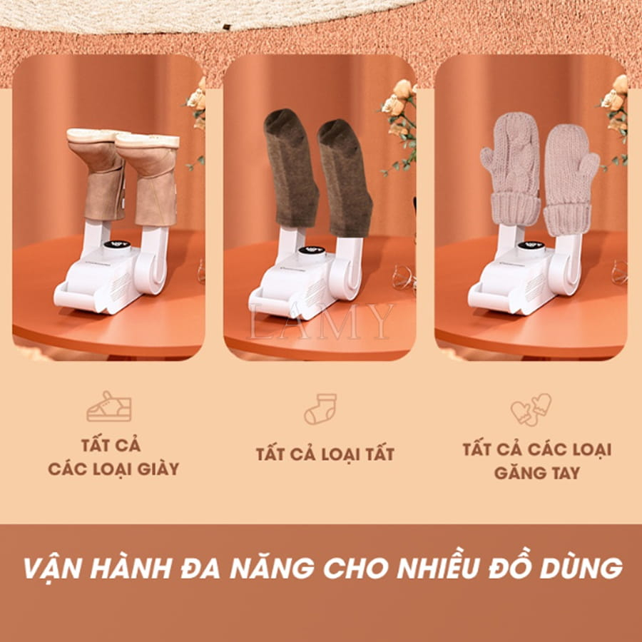 Máy Sấy Giày CHANGHONG Đa Năng Khử Trùng Thông Minh, Khử Mùi Giày Tất, Găng Tay Bằng Tia Cực Tím Cao Cấp