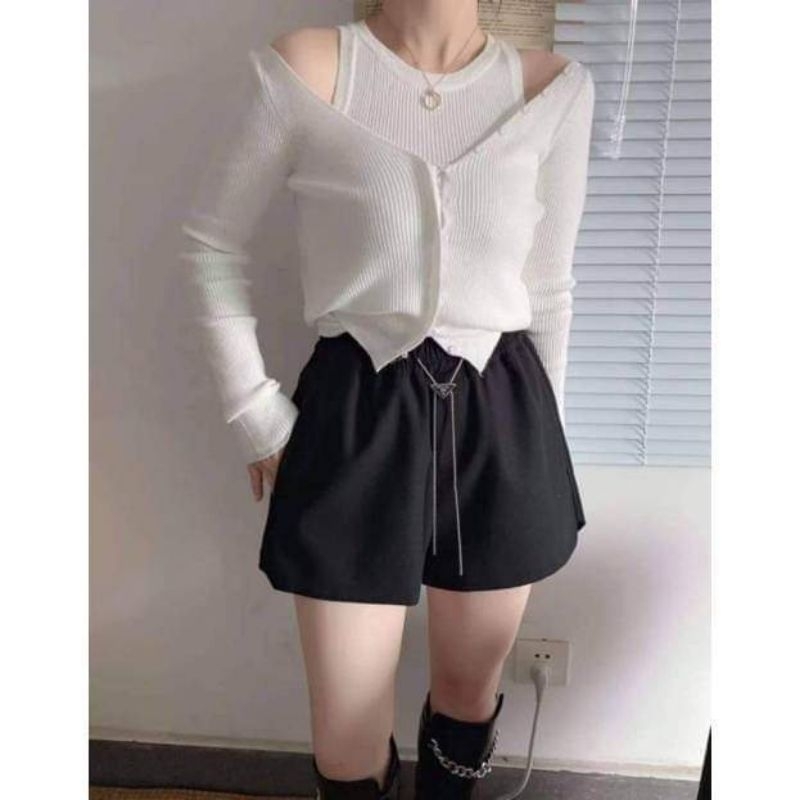 Quần sooc chun dây hàng QC L1