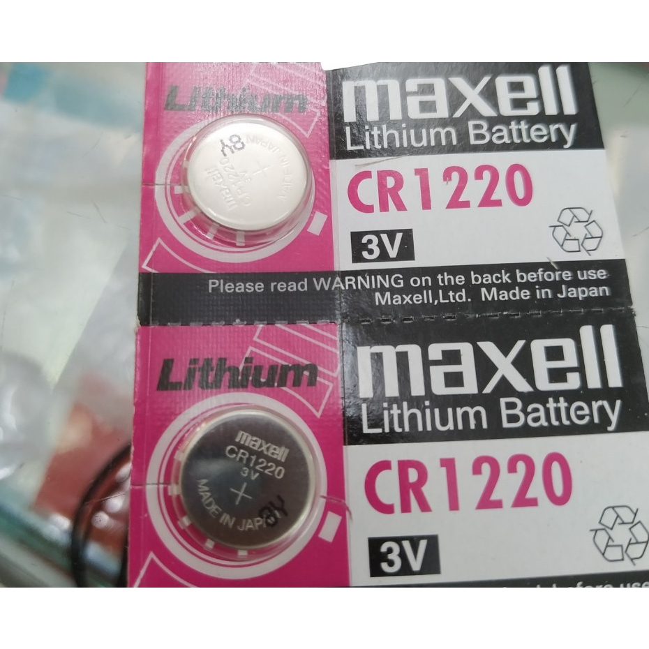 PIN CR1220 MAXELL 3V LITHIUM BATTERY