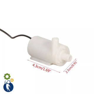Máy Bơm Nước Mini 3-5V Loại Nằm Ngang Kiểu Đầu Hút, dạng bơm chìm