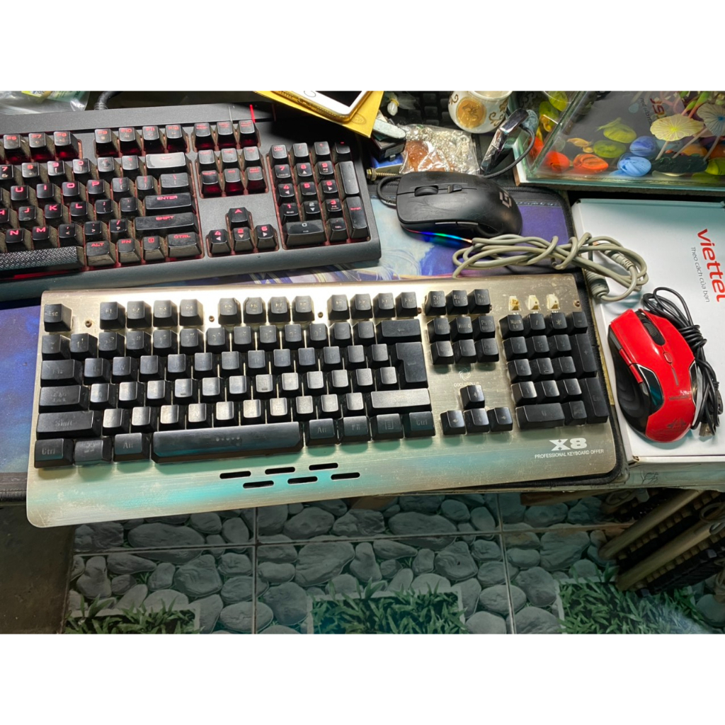 COMBO - Bàn phím (KeyBoard) CoolerPlus X8 + Chuột (Mouse) Newmen N500 Plus (Đã qua sử dụng)