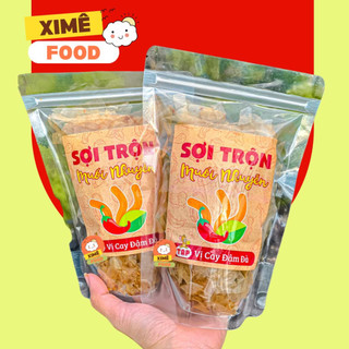 Bánh tráng trộn muối tói sợi trộn đậm vị Bánh tráng xike thơm ngon