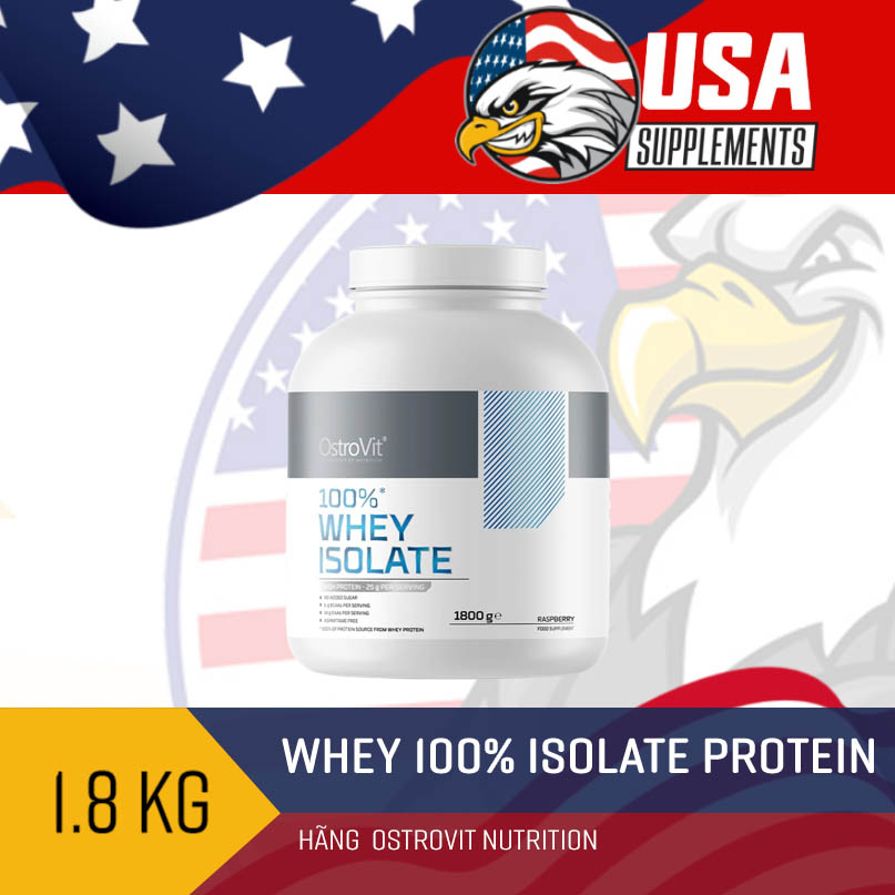 Whey Protein Ostrovit 100% Whey Protein Isolate, Sữa tăng cơ, Phát triển cơ bắp tốt nhất