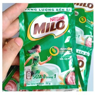 Dây 10 gói bột Milo lúa mạch 22 g