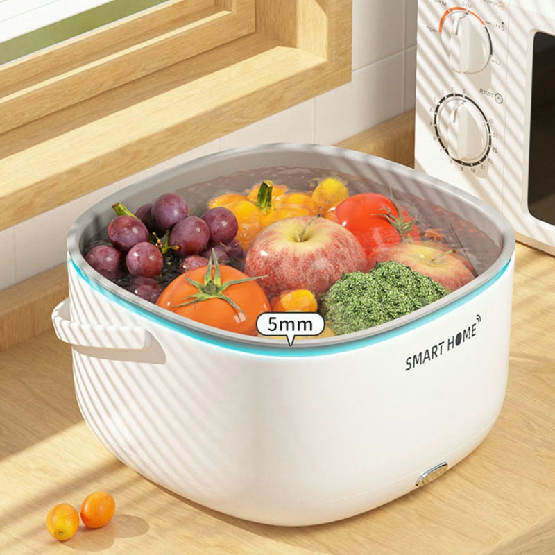 Máy rửa rau củ quả bằng sóng siêu âm dùng tại nhà