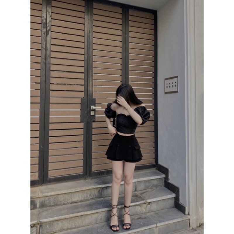 ❤️Áo cúp ngbực gấm hoa tay bồng bánh bèo 🌸