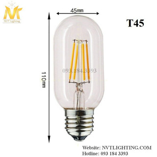 Combo 10 Bóng đèn LED Edison T45 4W