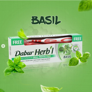 Kem Đánh Răng thảo dược Dabur Herbal - Húng Quế 155g