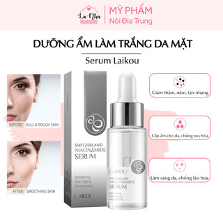 Serum dưỡng ẩm làm trắng da mặt Laikou, tinh chất có dưỡng da hoa anh đào, vitamin c, ốc sên, vàng 24k, Axit Hyaluronic.