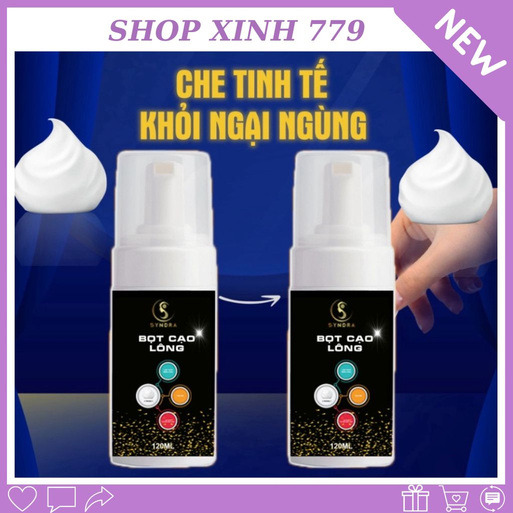 Bọt cạo lông dùng cho nam và nữ triệt sạch lông vùng kín, tay, chân hiệu quả