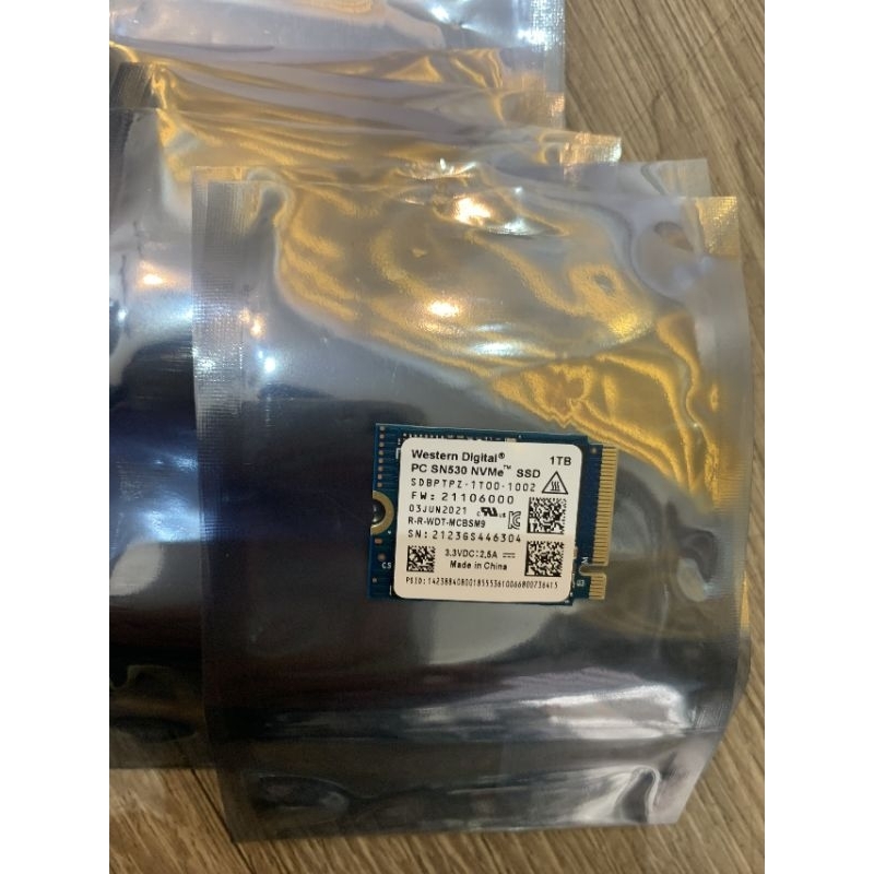Ổ cứng SSD WD SN530 256GB 512GB 1TB - M2-PCIe NVMe 2230 - bảo hành 3 năm