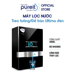 Máy lọc nước unilever pureit ultima black lọc nguyên khối tích hợp công nghệ ro + uv + mf - hàng chính hãng