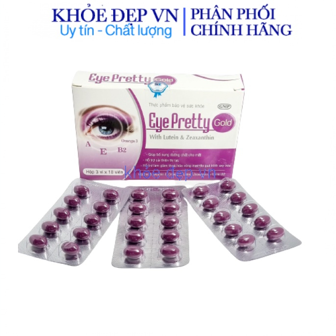 Viên uống bổ mắt EYE PRETTY GOLD hộp 30 viên