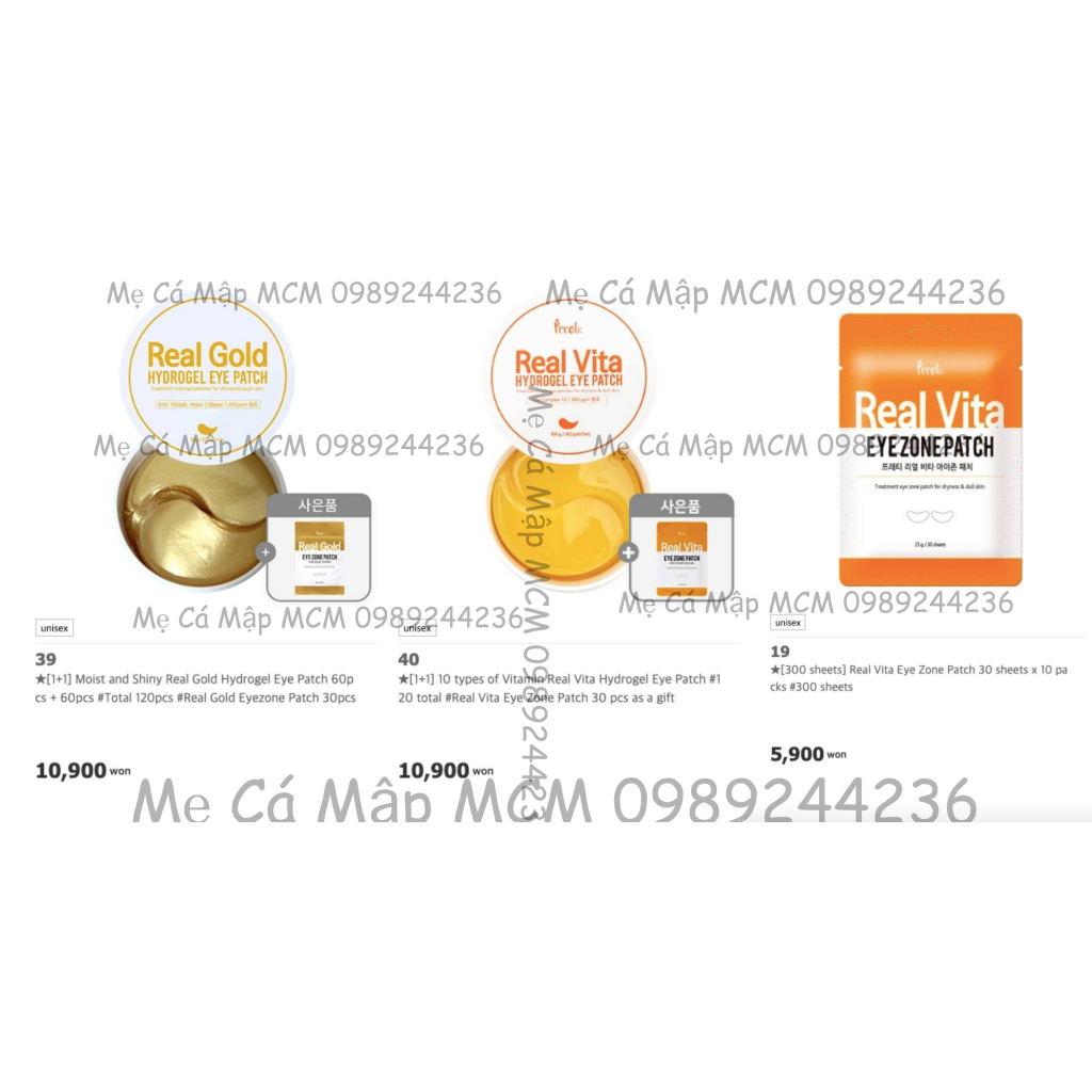 Dưỡng mắt Prreti các loại MCM Mẹ Cá Mập