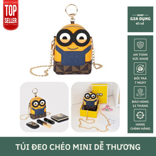 Túi đeo chéo minion dễ thương dùng đi học đi chơi, túi đeo chéo mini đa năng siêu tiện dụng