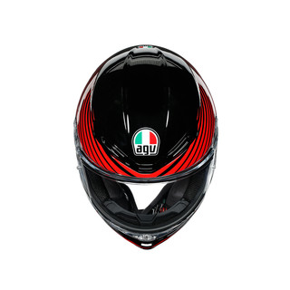 Nón bảo hiểm AGV K6 - RUSH BLACK/RED