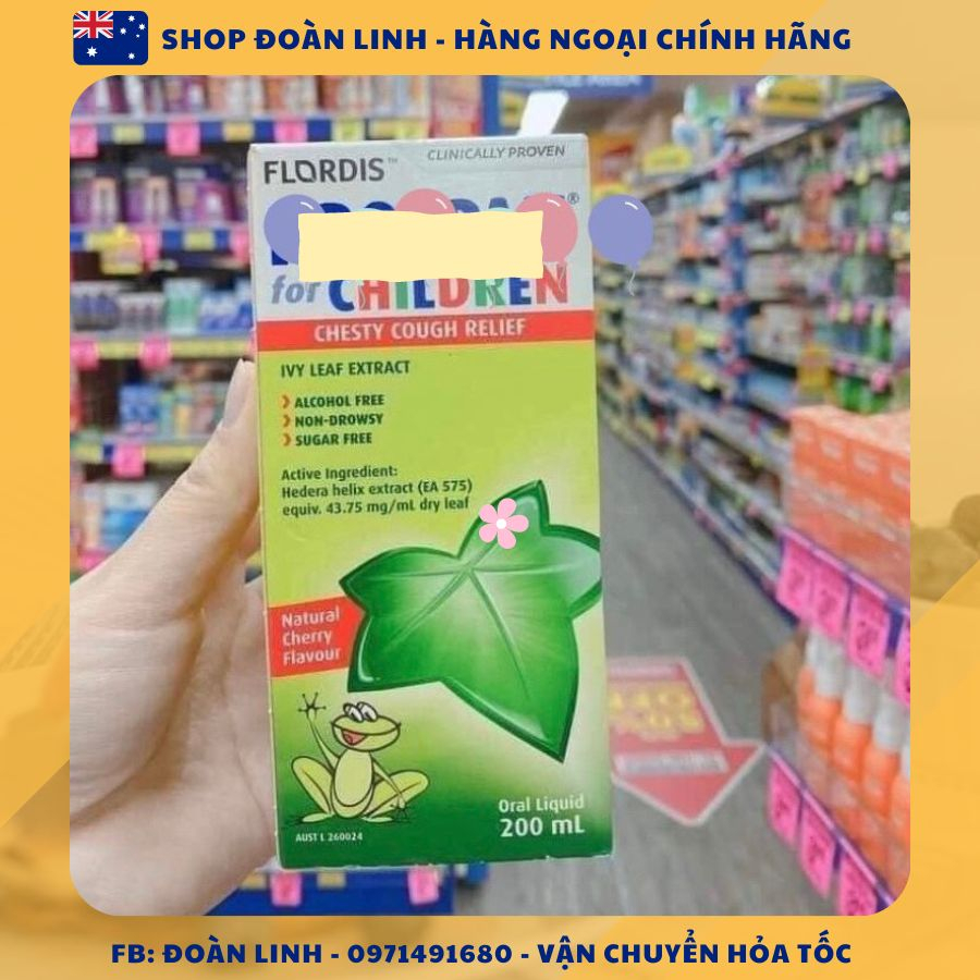 Siro ho thảo dược chiết xuất lá thường xuân nội địa Đức,Úc , Hàng chuẩn đi air, Date xa