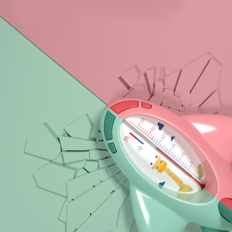 Nhiệt kế đo nước tắm cho bé hình MÁY BAY MISUTA CAO CẤP cảm biến nhiệt dầu hỏa an toàn